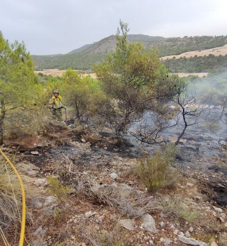 Incendio en Jumilla