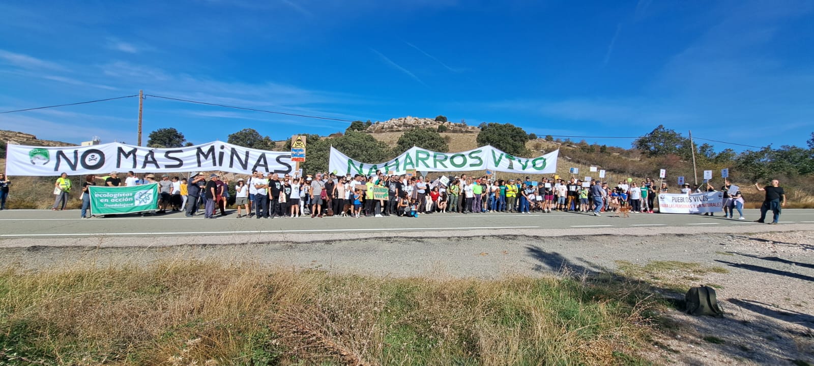 Protesta contra la mina en Naharros