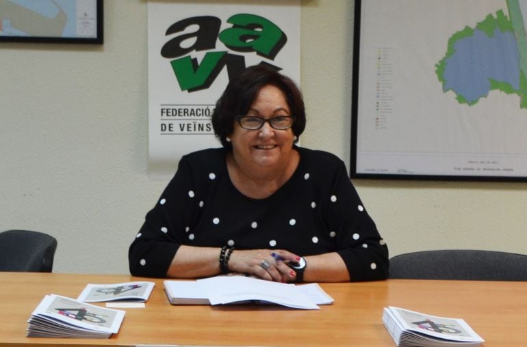 María José Broseta, la presidenta de la Federación de Vecinos de Valencia, durante la presentación de la 26ª Semana Ciudadana