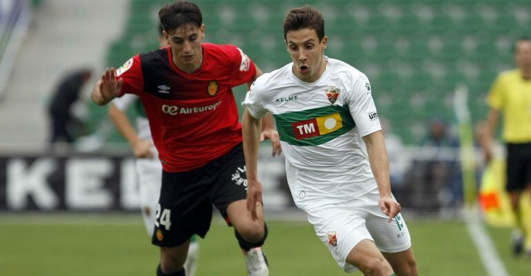 Imagen del último encuentro entre Elche y Mallorca en el Martínez Valero