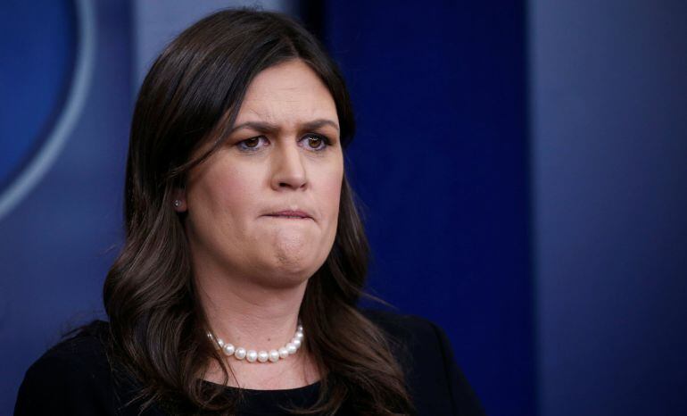 La portavoz de la Casa Blanca, Sarah Huckabee Sanders