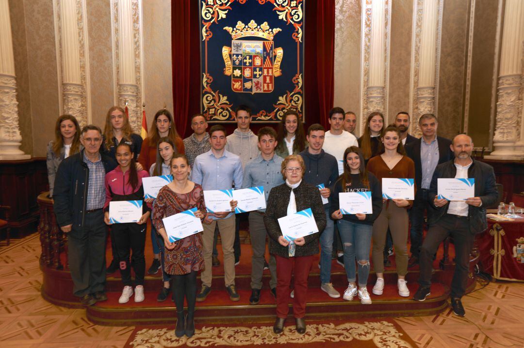 Entrega de las becas deportivas de la Diputación de Palencia en 2019