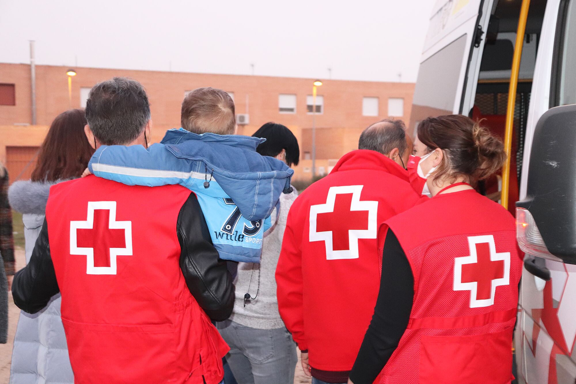 Cruz Roja en Segovia atendiendo a personas procedentes de Ucrania