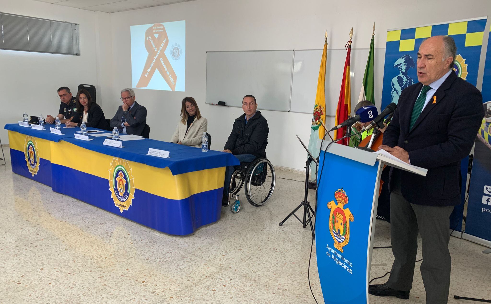 Landaluce durante el acto de esta mañana