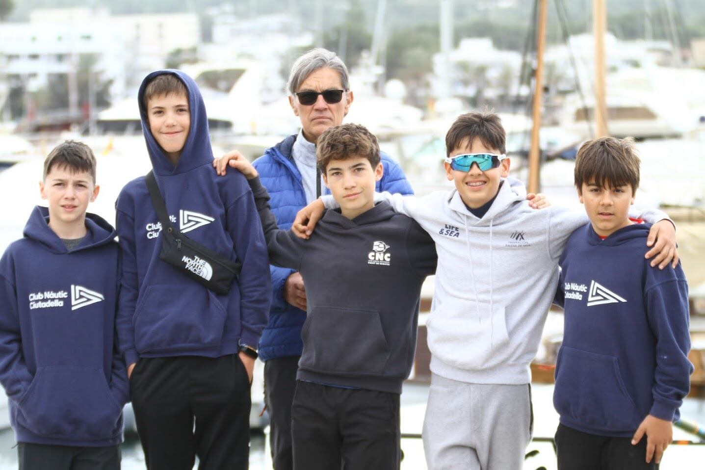 Els regatistes del Nàutic van saber fer front a un temporal a aigües d'Eivissa.