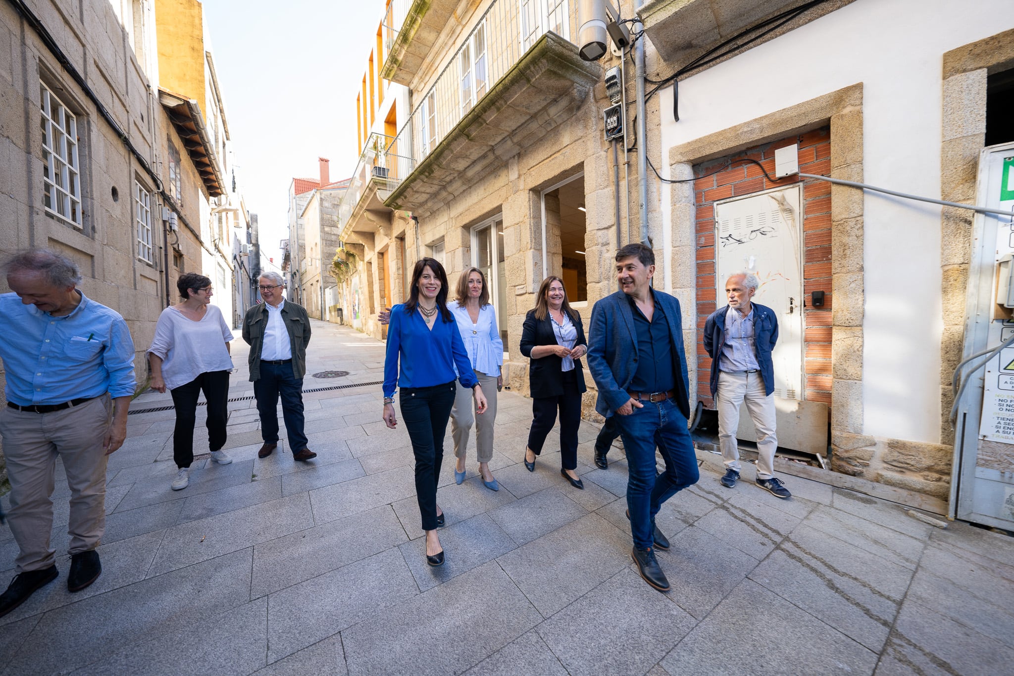 La conselleira de Vivenda, María Martínez Allegue, visita el Casco Vello de Vigo