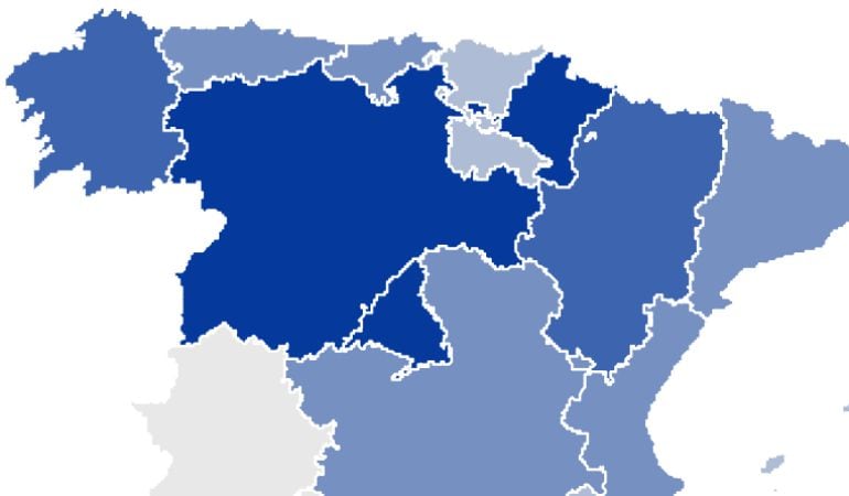 Índice de lectura de las comunidades españolas, según el informe PISA.