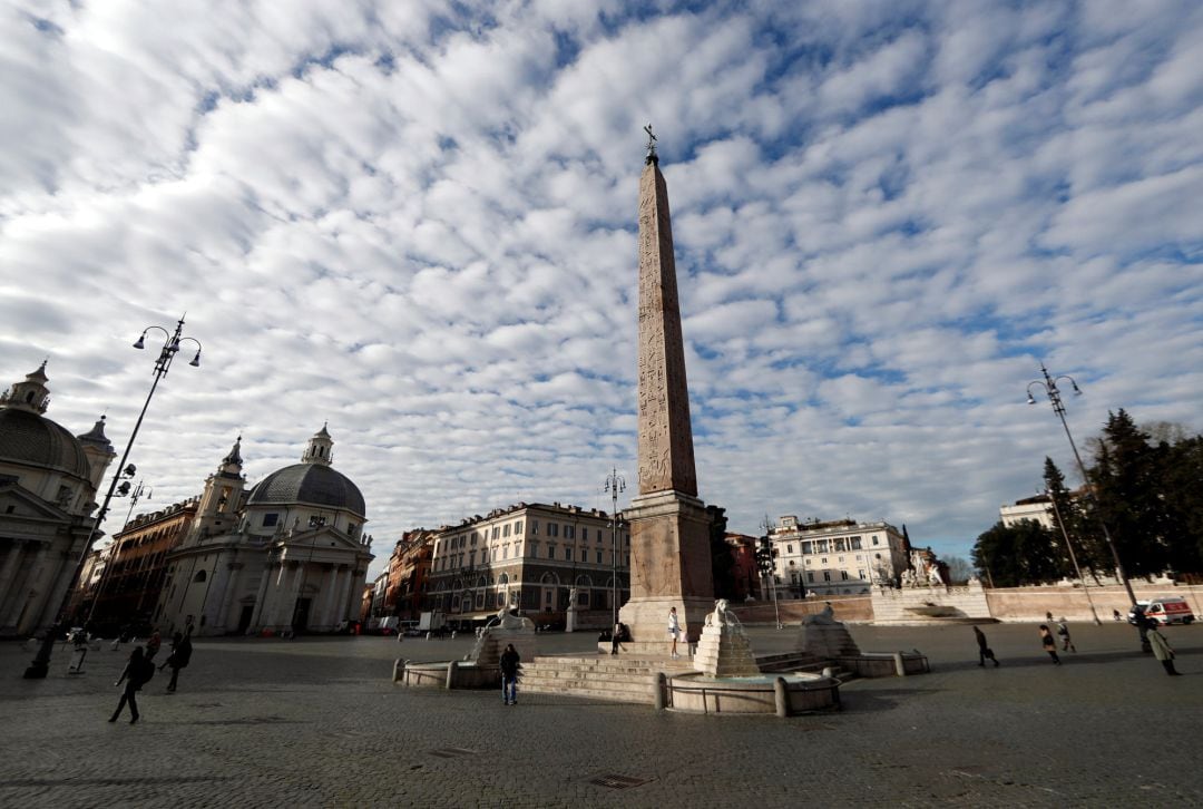 Piazza del Popolo, en Roma. 