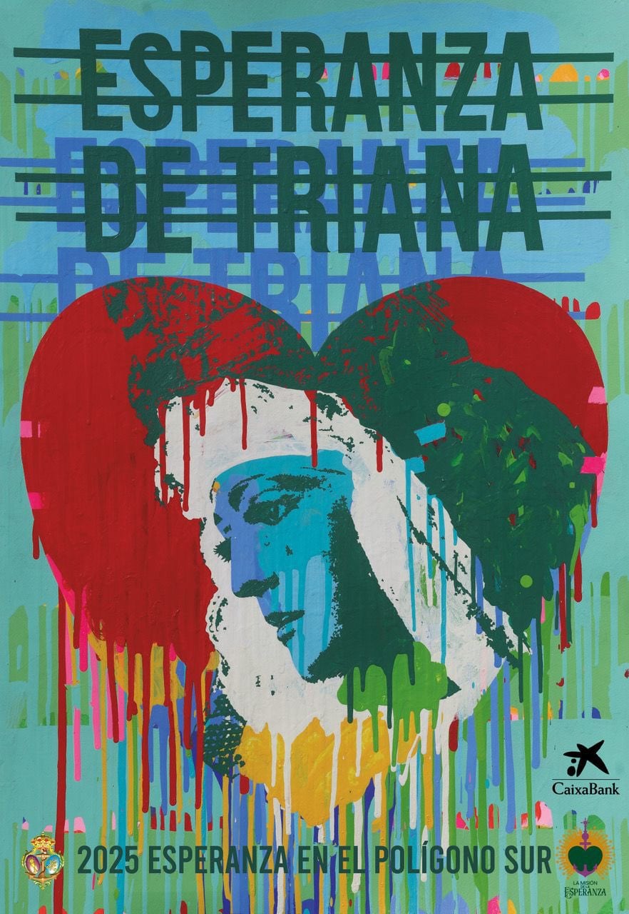 Cartel de la Misión de la Esperanza de Triana en el Polígono Sur