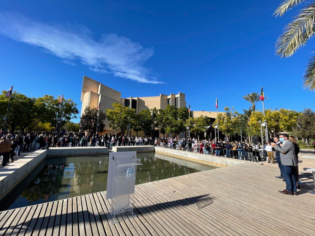 Acto presentación candidatura Antonio Francés en el campus de la UA