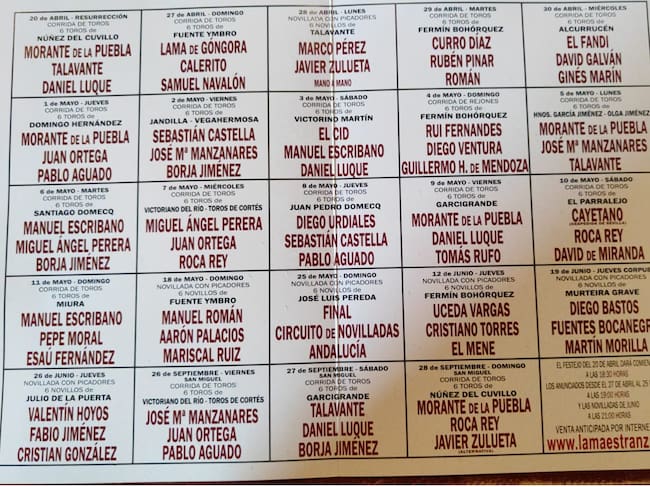 Carteles del abono 2025 (Sevilla)