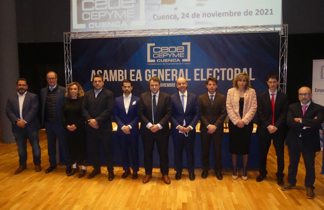 La nueva ejecutiva de CEOE CEPYME Cuenca