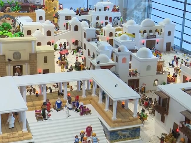 Belén de Playmobil, en Casa Pastor de Gandia