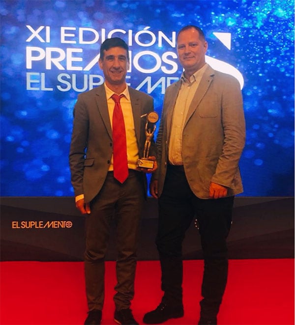 Demetrio López recoge el premio