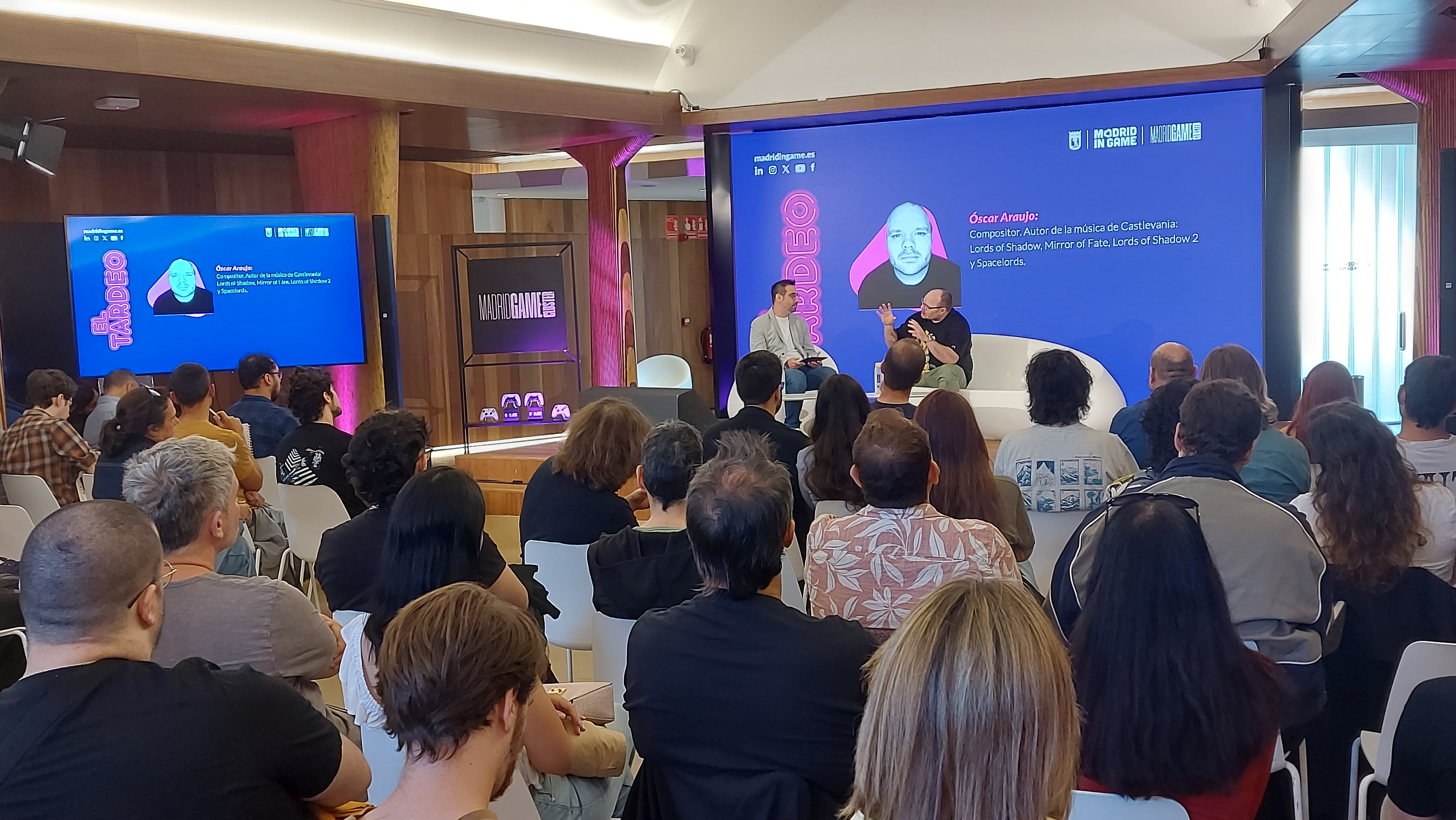 El compositor durante su intervención en &#039;El tardeo&#039; de Madrid in Game