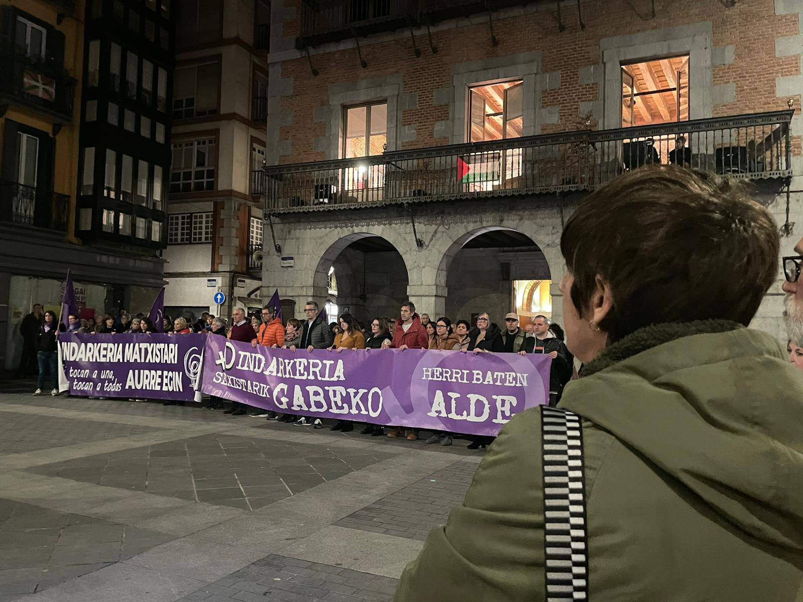 Imagen de la concentración del pasado lunes en Tolosa