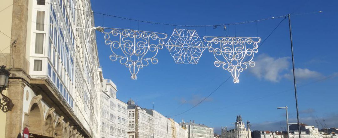 Luces navideñas en A Coruña, La marina