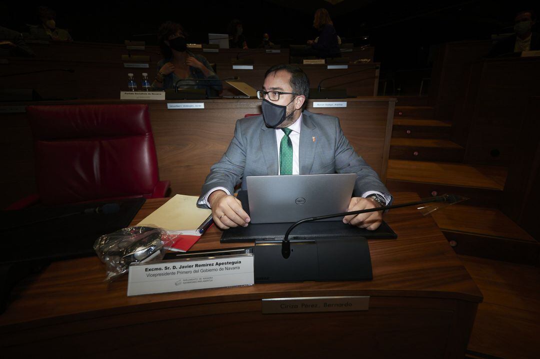 El vicepresidente primero del Gobierno de Navarra, Javier Remírez