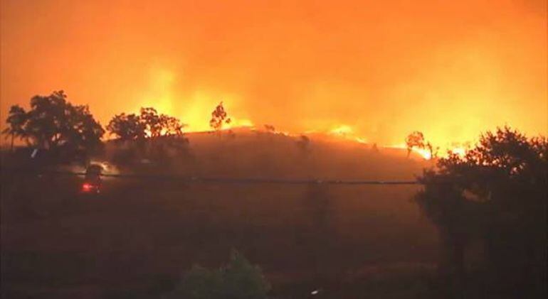 Incendio en Pontevedra