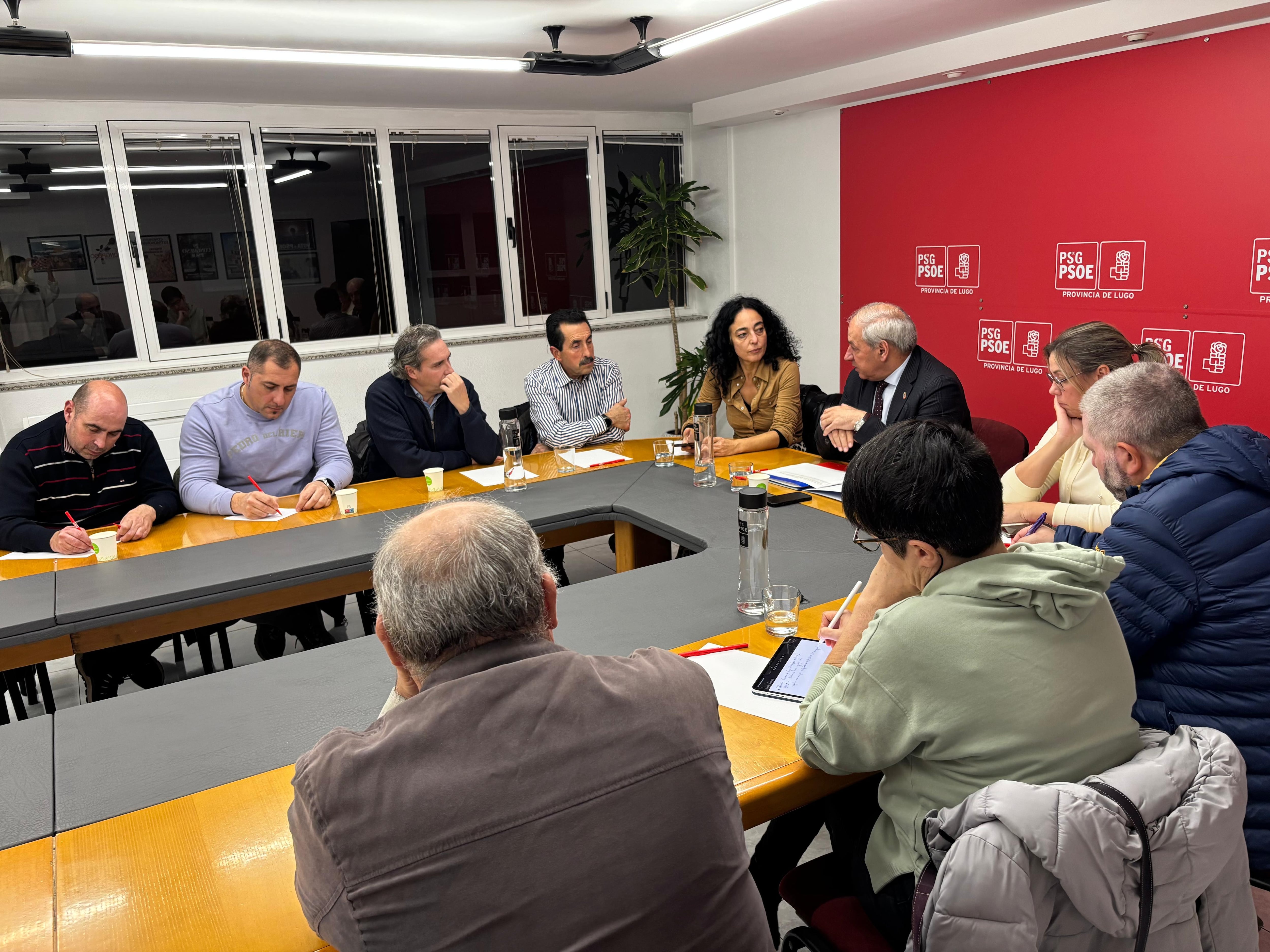 Reunión de la organización comarcal de Lugo del PSdG en noviembre, cuando todavía estaba liderada por José Tomé.