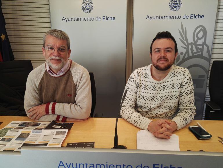El técnico, Juan Carlos Aranda, y el concejal, Antonio García