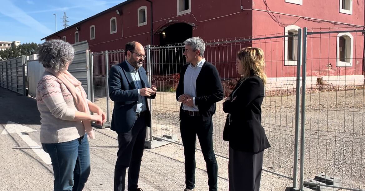 Pablo Zuloaga (PSOE) en las instalaciones de La Lechera