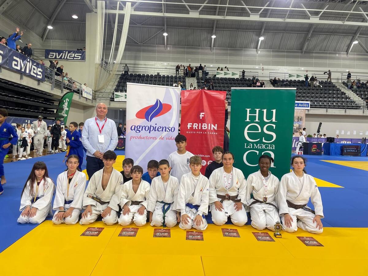 Los judocas de Binéfar, Barbastro y Sobrarbe brillan en la Super Copa de España