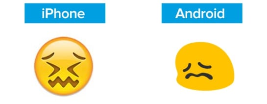 El emoticono de confusión en iPhone y Android