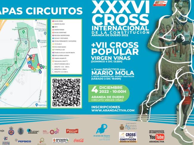 El Cross de la Constitución de Aranda de Duero se disputará el próximo 4 de diciembre en el circuito de la Virgen de las Viñas