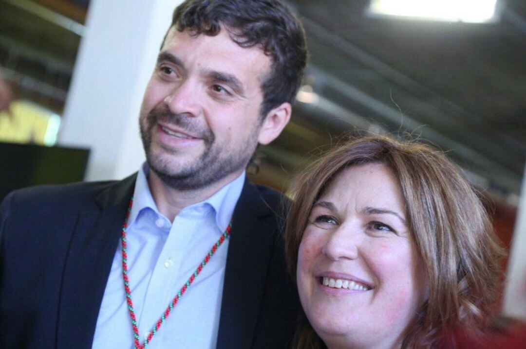 Natalia de Andrés, alcaldesa de Alcorcón y Jesús Santos, 2º teniente de alcalde