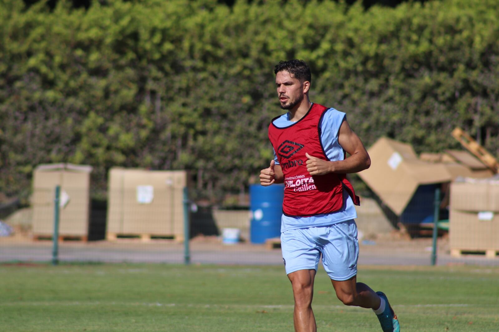 José Ramón durante un entrenamiento