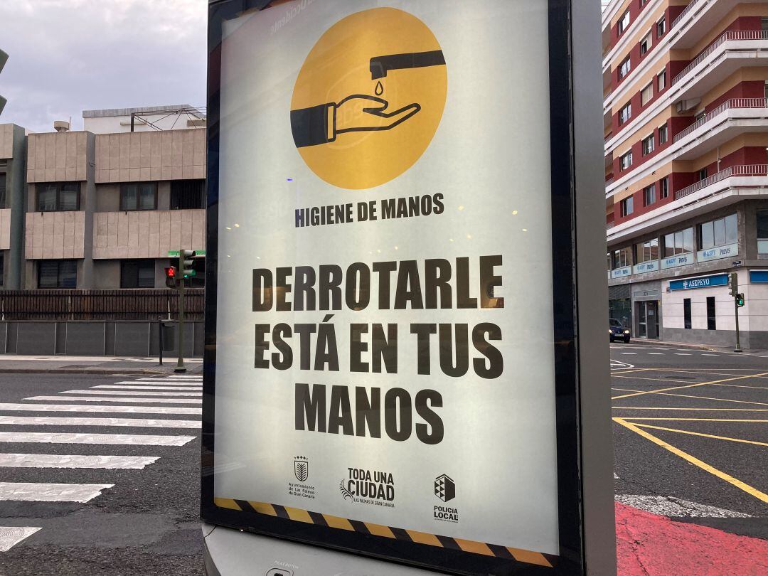 Cartel en Las Palmas de Gran Canaria