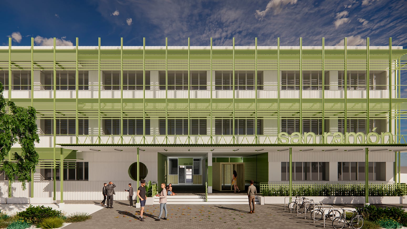 Simulación de reforma prevista en Centro San Ramón