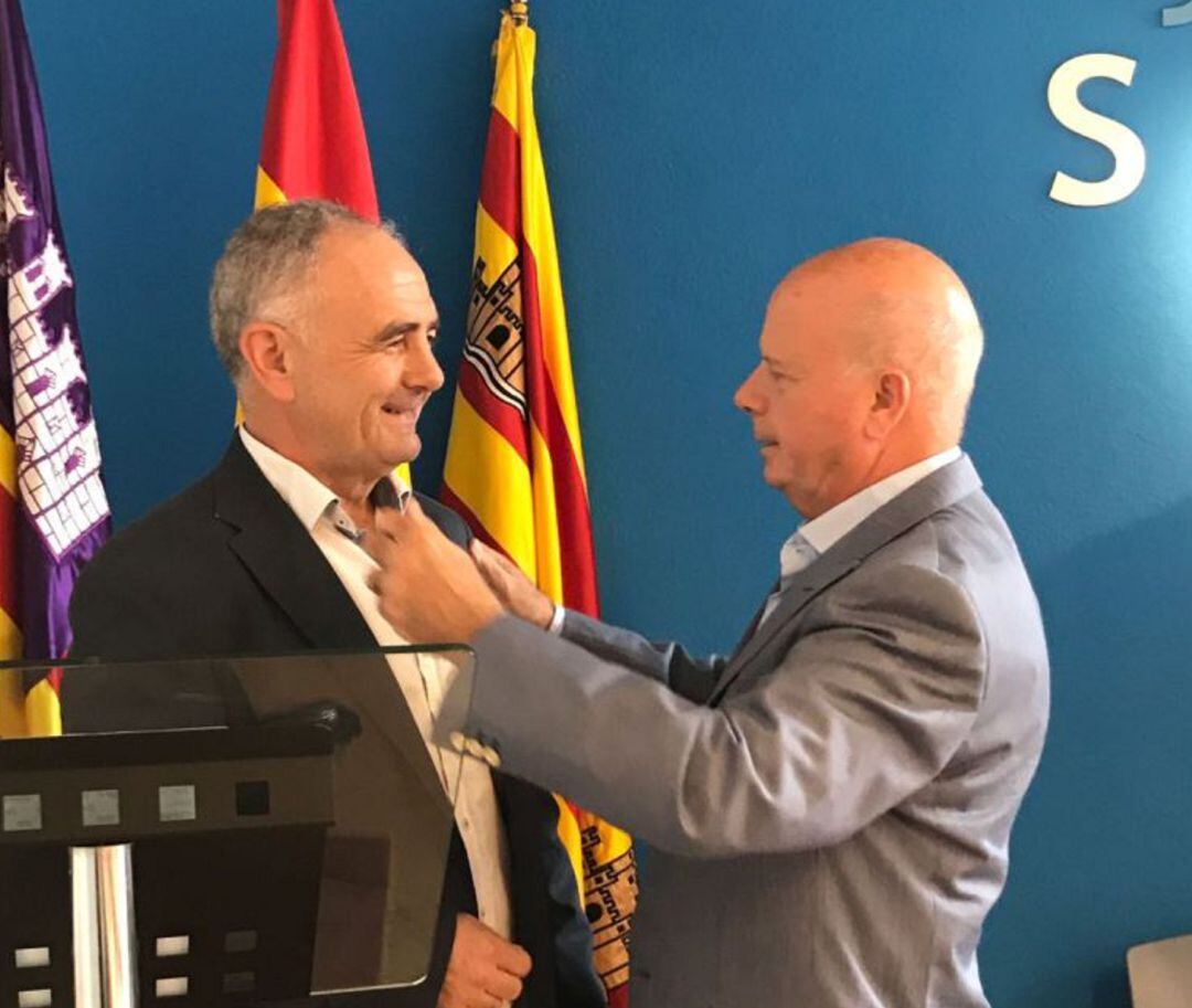 Imagen de archivo del concejal del PI y el alcalde de Sant Antoni