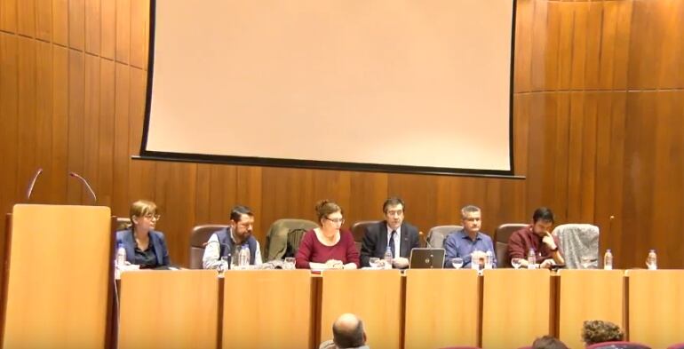 Una instantánea del Claustro extraordinario de la Universidad de La Laguna dedicado, monográficamente, a los casos de acoso y abusos sexuales en la institución académica.