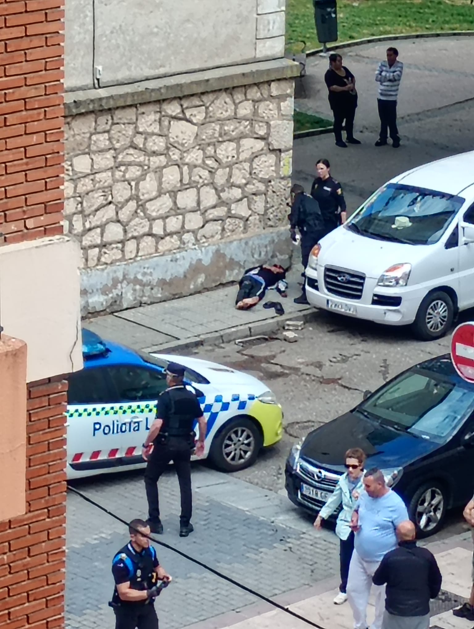 Imagen tras la reyerta