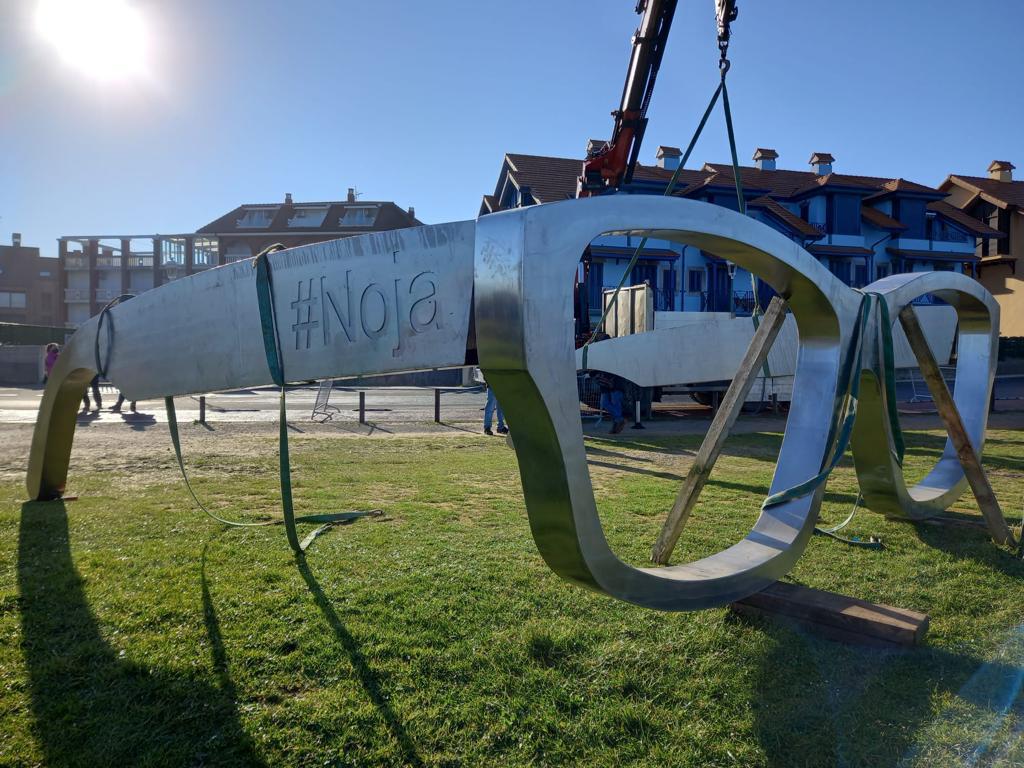 Instalación de las gafas de sol en Noja