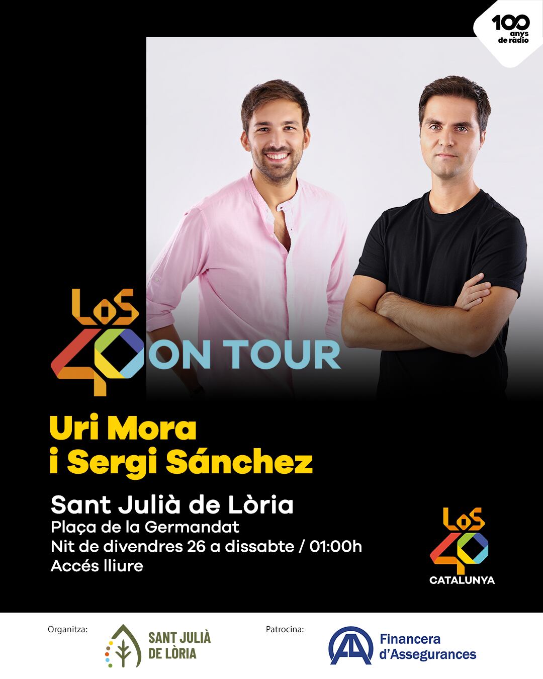 Imatge promocional de la festa Los40 On Tour