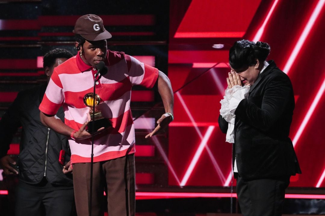 Tyler, The Creator y su madre recogen el premio Grammy