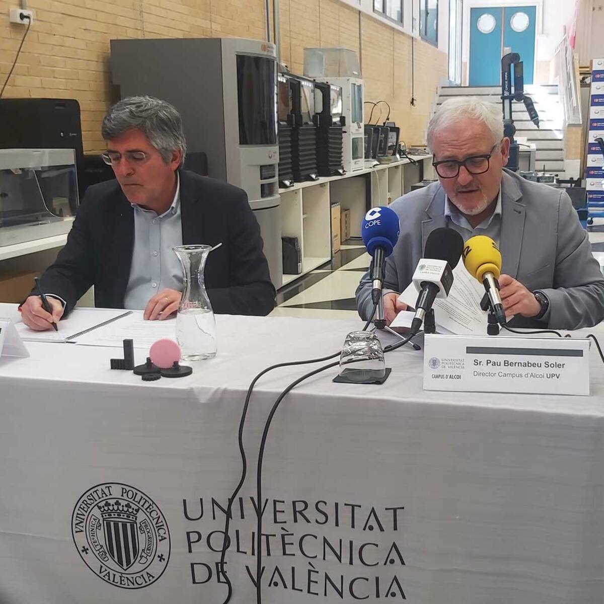 La Diputación Provincial de Alicante aporta 45.000 euros al Campus d'Alcoi de la UPV para que cuente con un laboratorio audiovisual