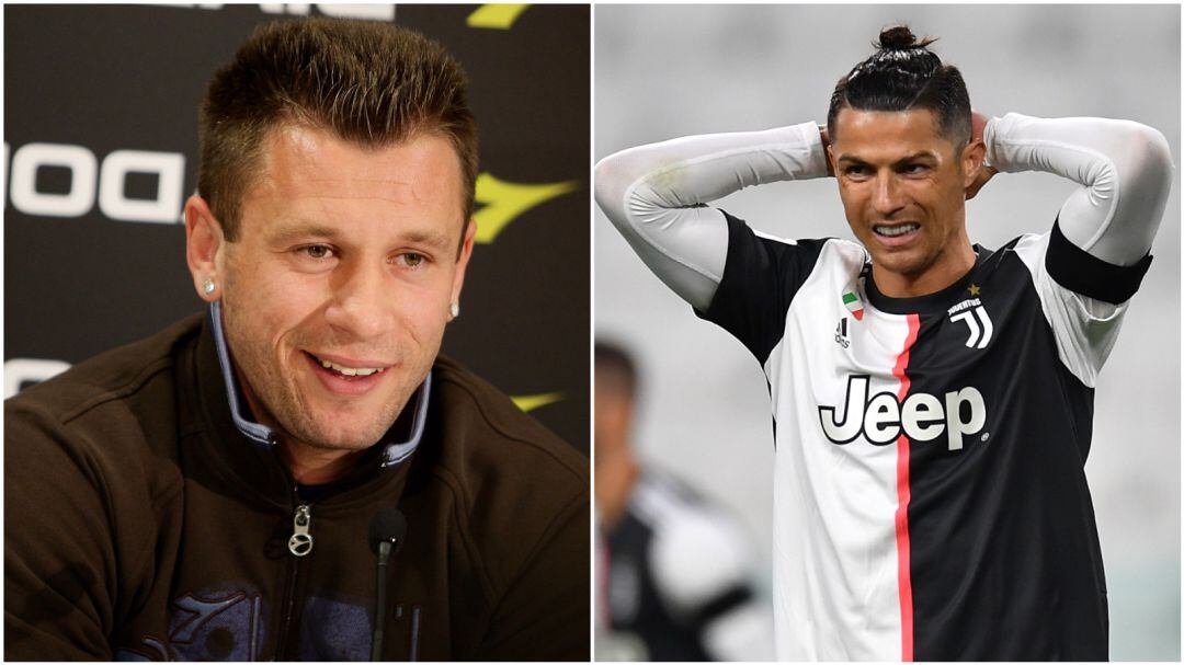 Antonio Cassano y Cristiano Ronaldo