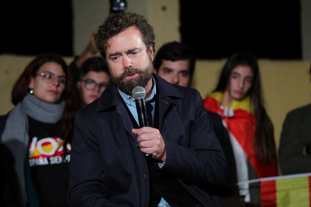 El portavoz de Vox en el Congreso, Iván Espinosa de los Monteros, en un acto de Vox con jóvenes en Madrid (imagen de archivo)