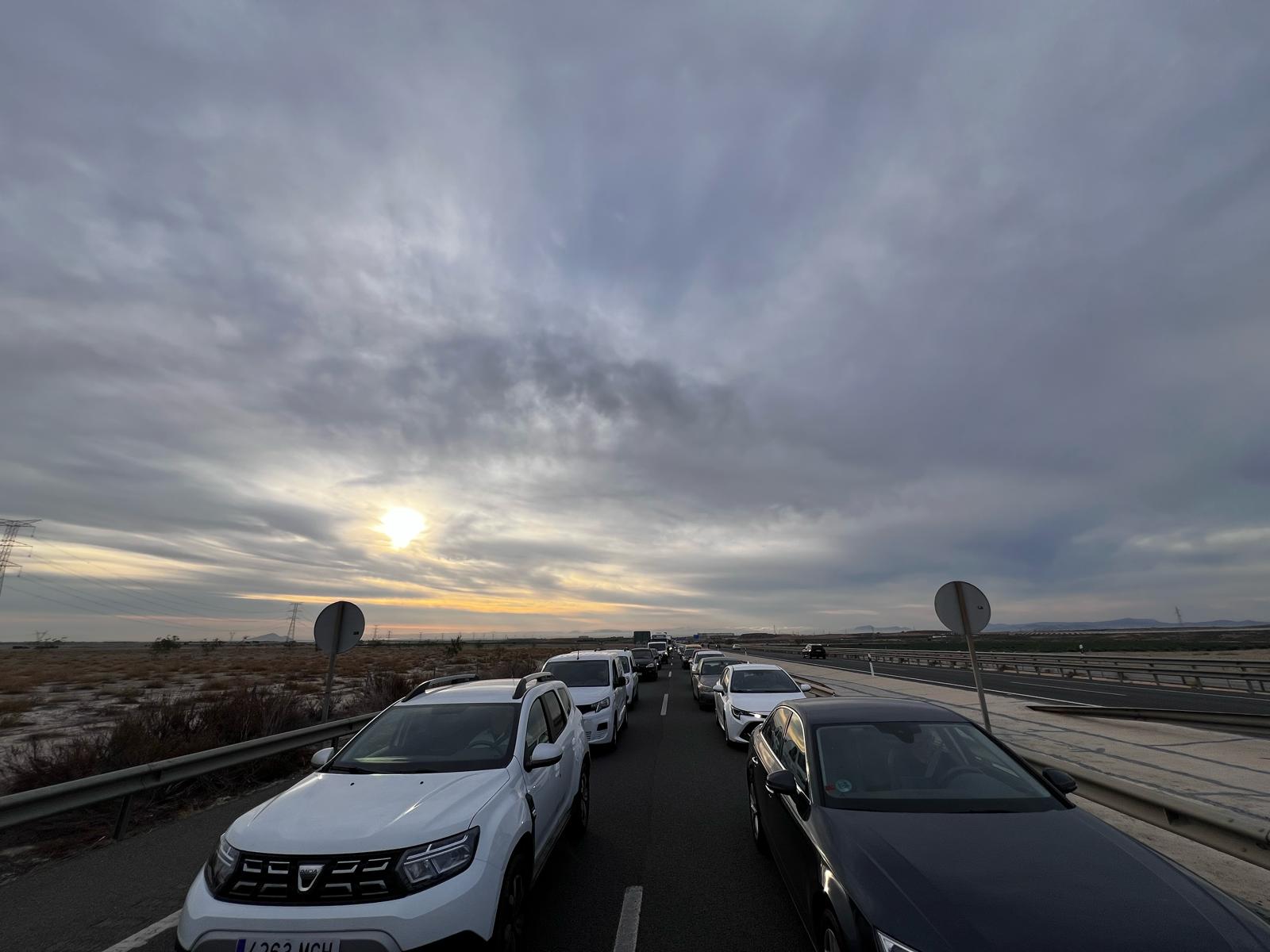 Atascos en la Autovía de Murcia