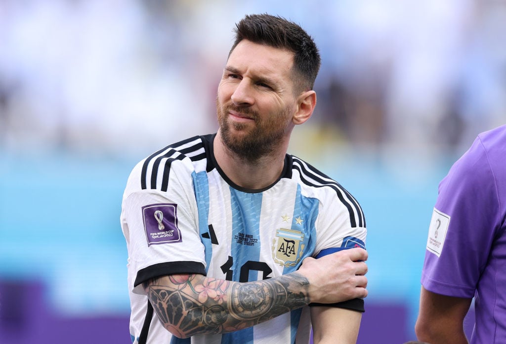 Messi, durante el partido contra Arabia Saudí en el Mundial de Qatar 2022.