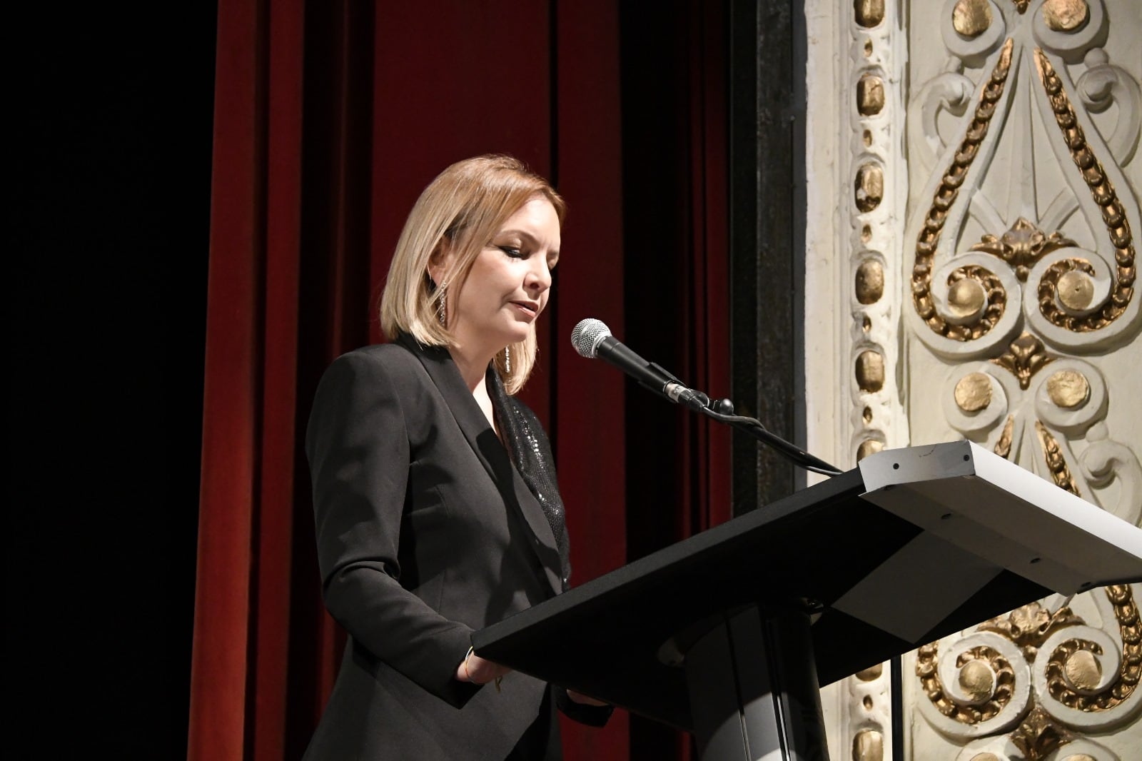 Carmen Sánchez, presentadora del acto