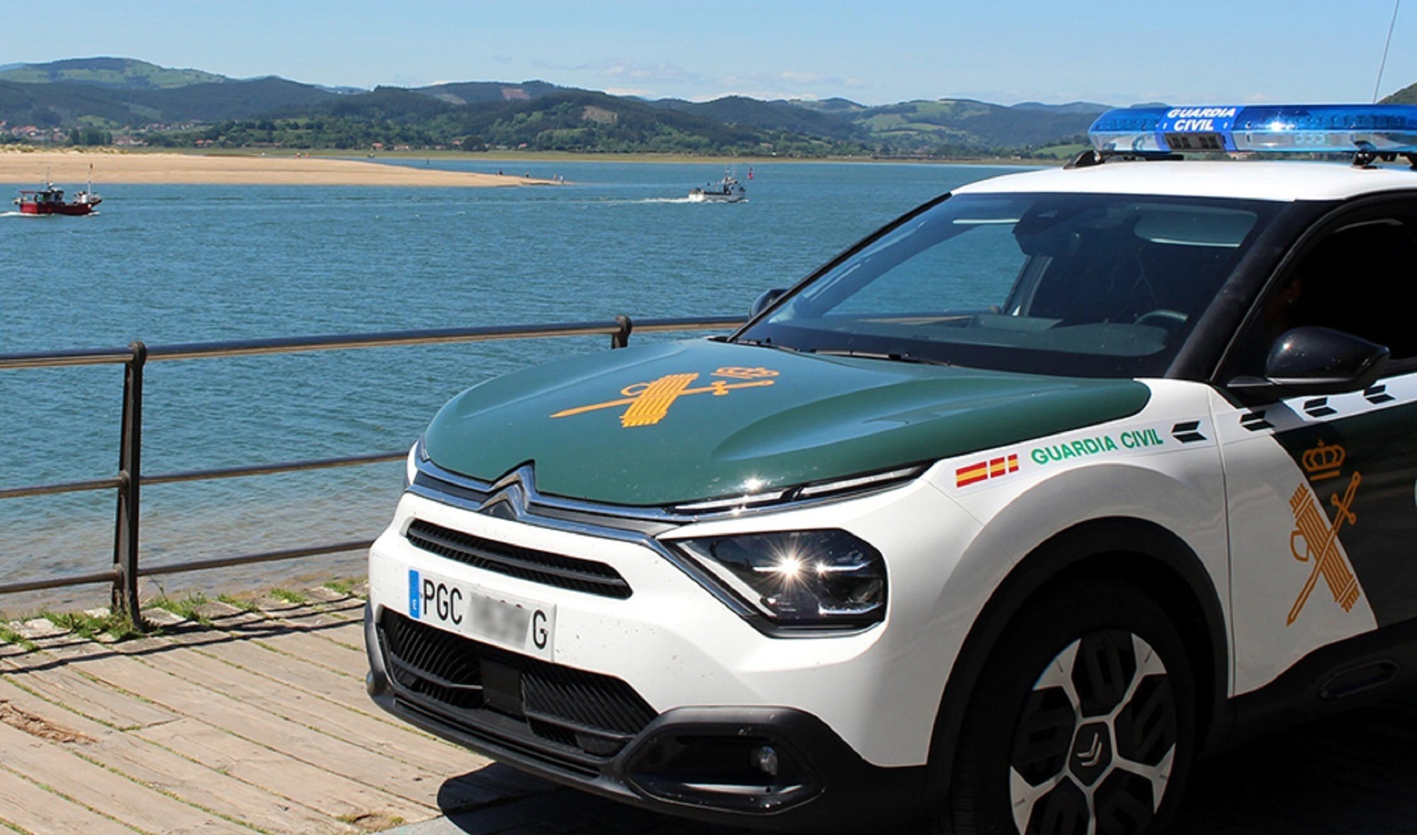 Vehículo de Guardia Civil en una intervención. Imagen de archivo.