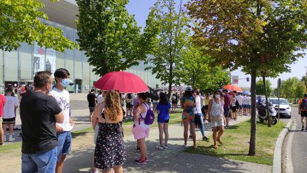 Colas de vacunación en Valladolid