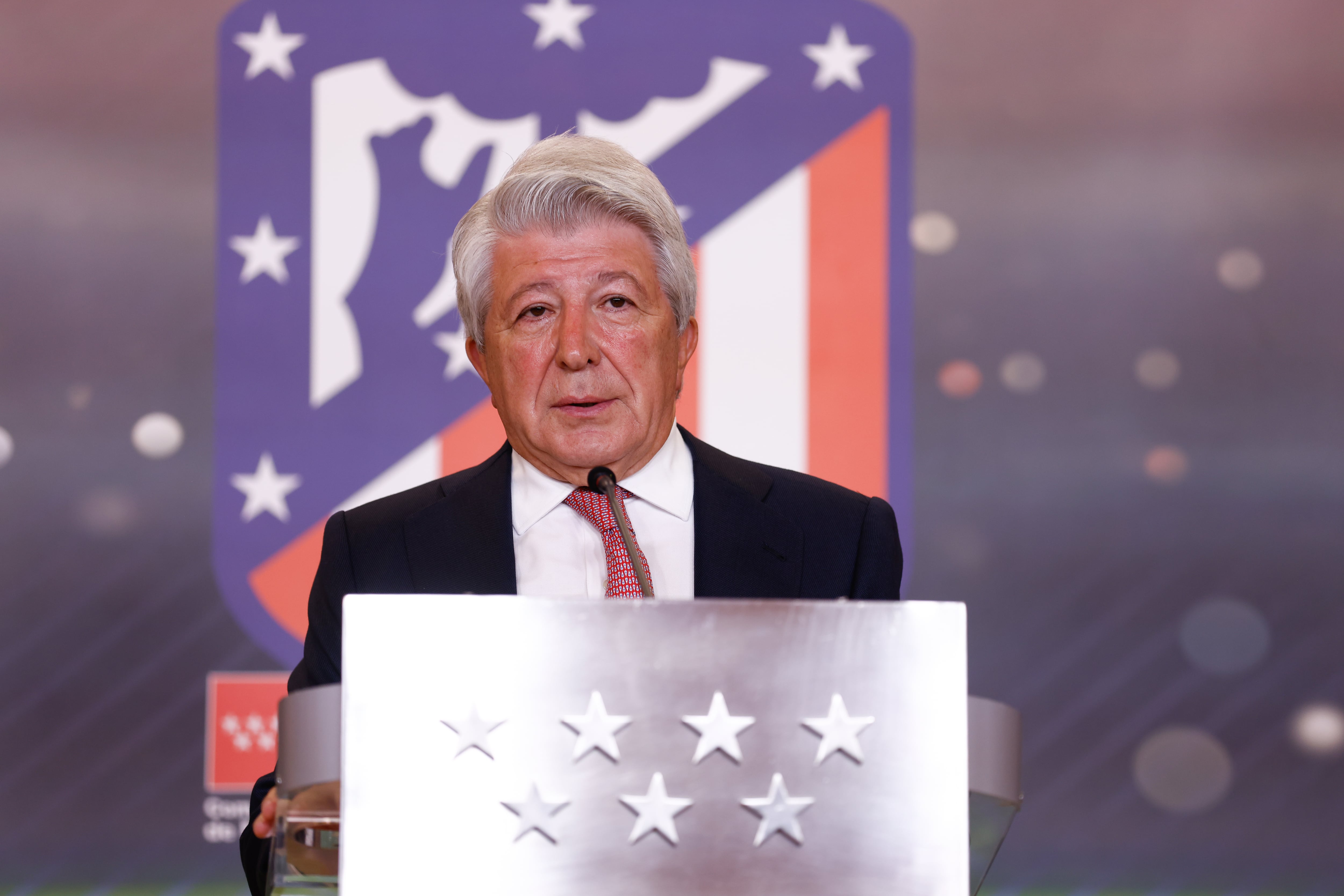 Enrique Cerezo, presidente del Atlético de Madrid