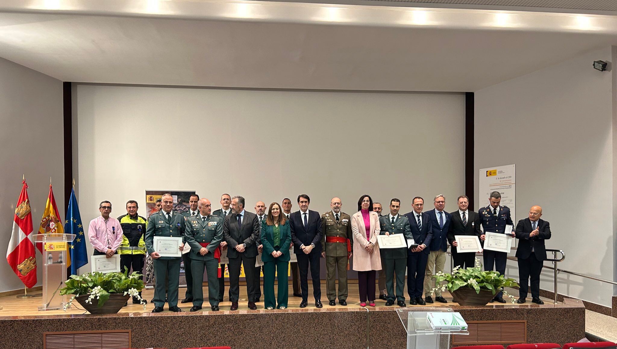 Acto de entrega de condecoraciones al Mérito de protección Civil de Castilla y León