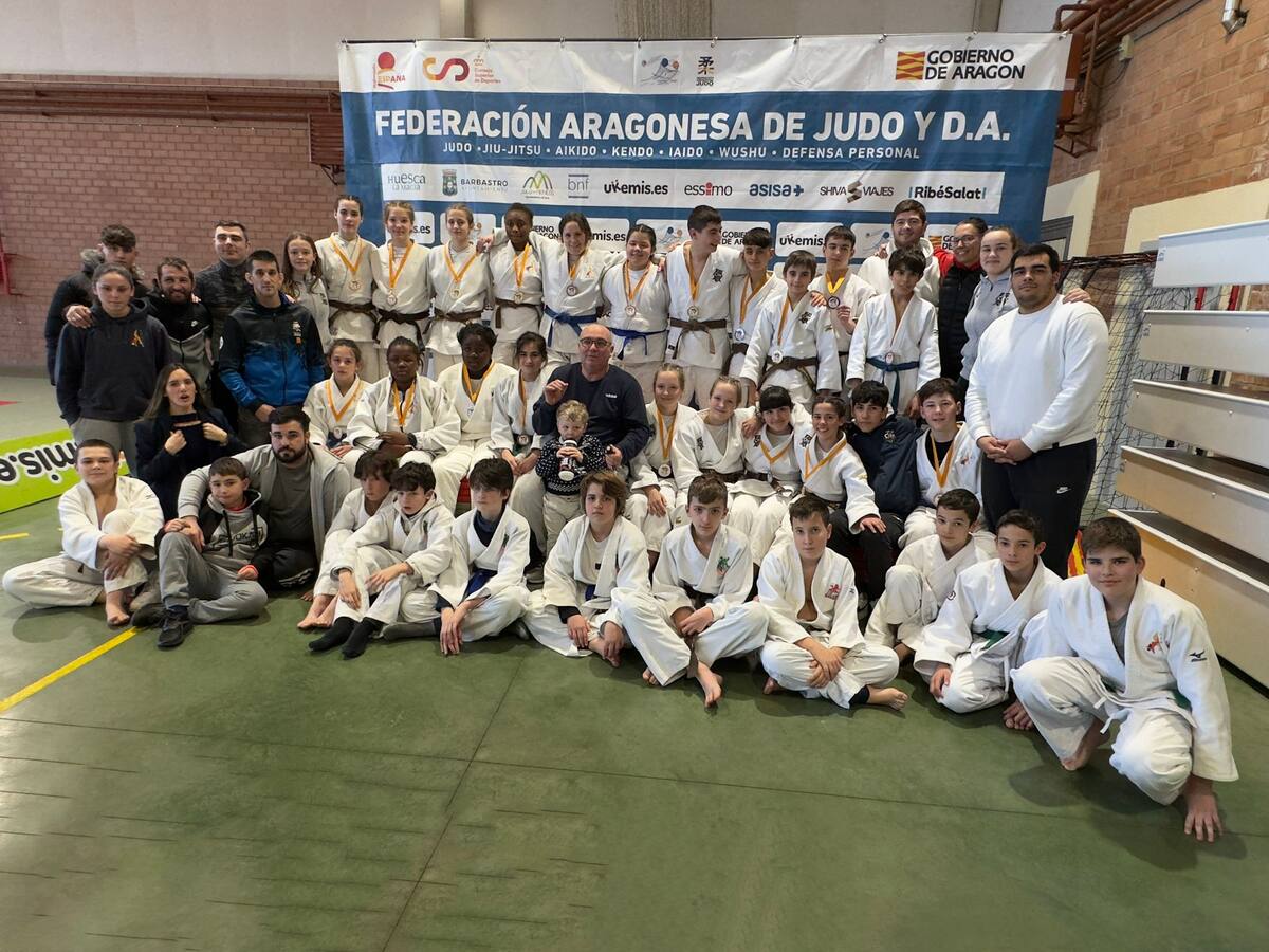 Los judocas altoaragoneses fueron protagonistas en la I Fase del Campeonato de Aragón en edad escolar